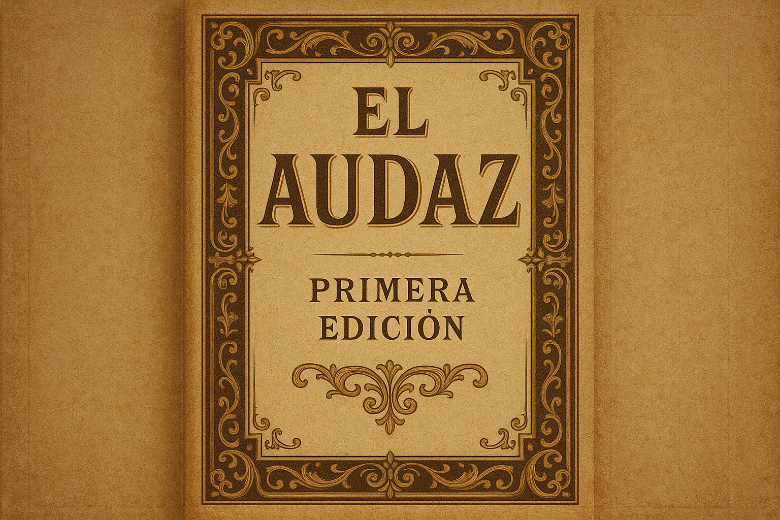 Portada de El Audaz - Primera Edición