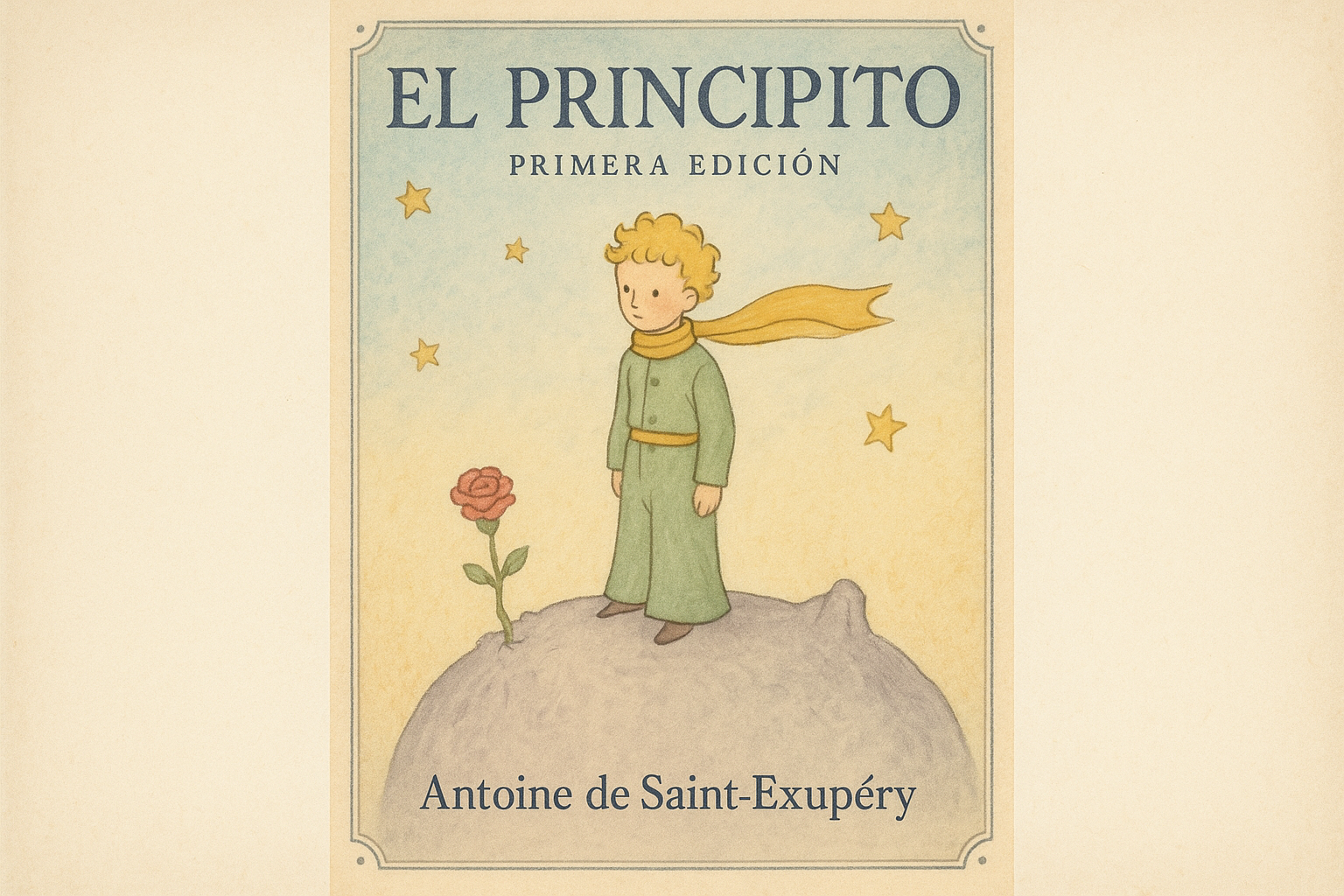 Portada de El Principito Primera Edición