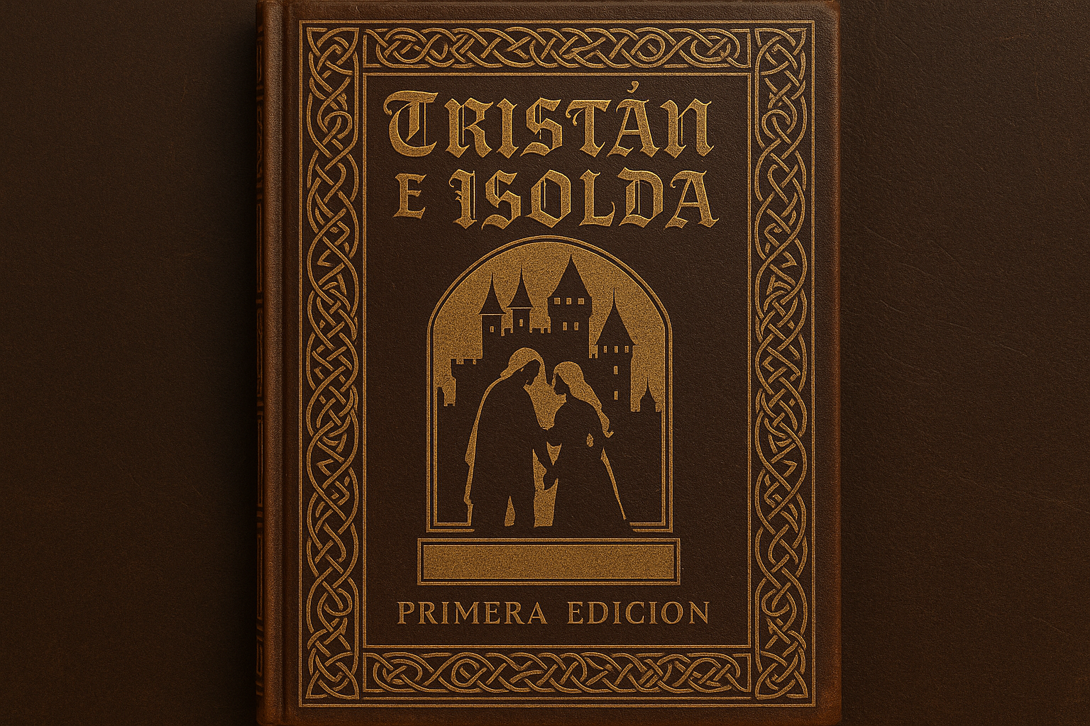 Portada de primera edición de Tristán e Isolda