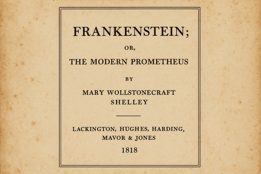 Portada primera edición de Frankenstein