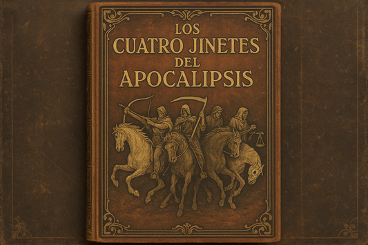 Portada vintage de Los Cuatro Jinetes del Apocalipsis